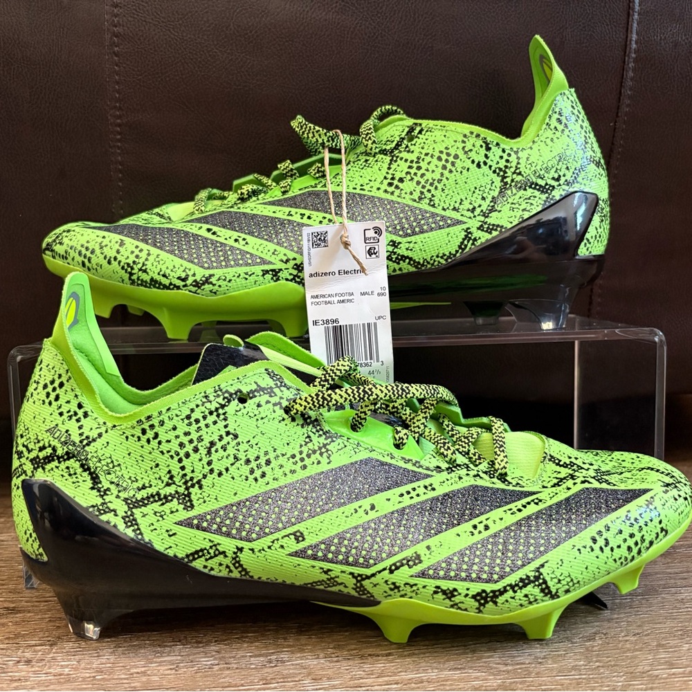 Adidas Adizero Electric 11 Football Cleat Electric Speed Green 10.5 IE3896